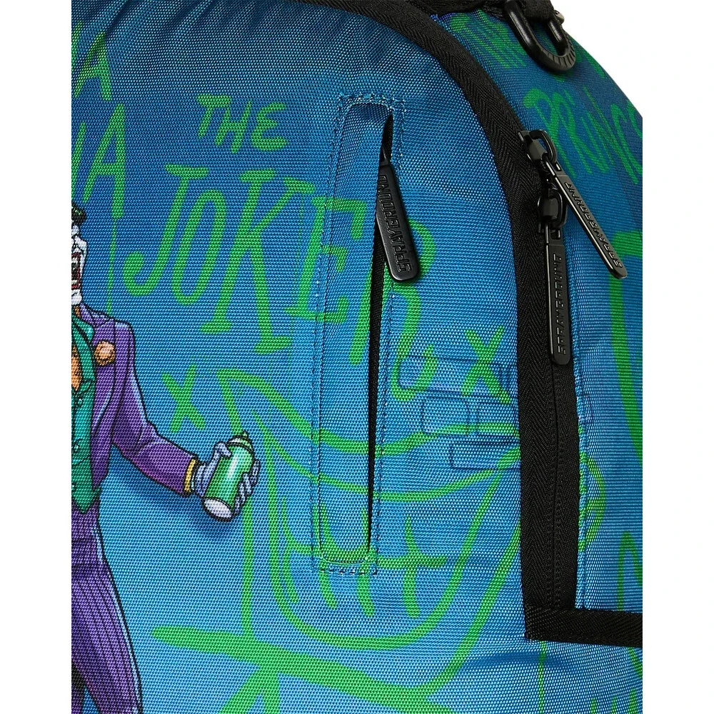 Sprayground DC Joker NO Rules Backpack Unisex OS Blue Shoulder Strap Bag SPR299